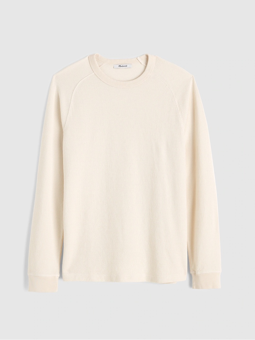 Madewell Thermal Long-Sleeve Tee in Parchment Size XS NWT $68 NR756